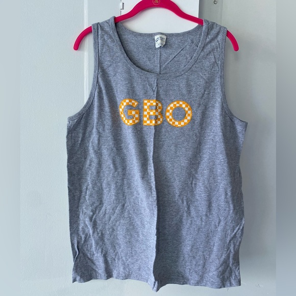 Other - GBO Go Big Orange Checkerboard Tank Top Size L